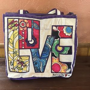 Brighton live canvas tote bag